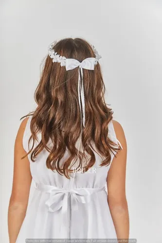 Corona Flores Niña Accesorios Cabello Comunion Cortejo Nena