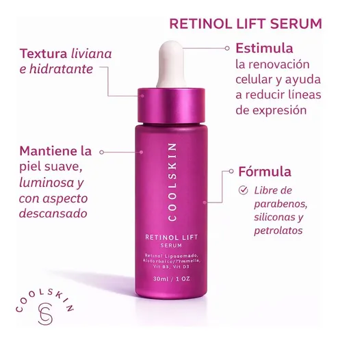 Sérum De Retinol Antiarrugas Antiage Facial Noche Coolskin