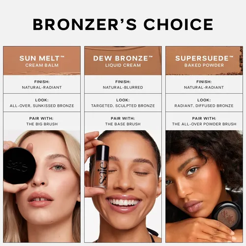 Polvo Bronceador Saie Supersuede Radiante Hidratante De Larg