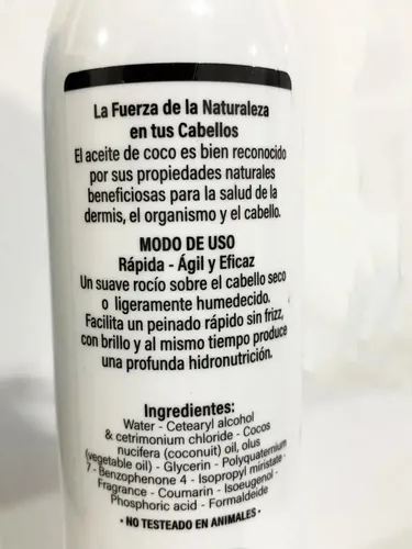 Han Emulsión De Peinar Aceite De Coco Apto Método Curly Girl