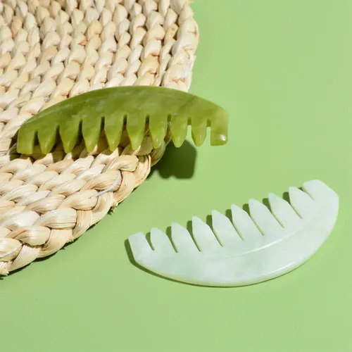 Masajeador Meridians Jade, Peine De Masaje For Cabello, 2 U