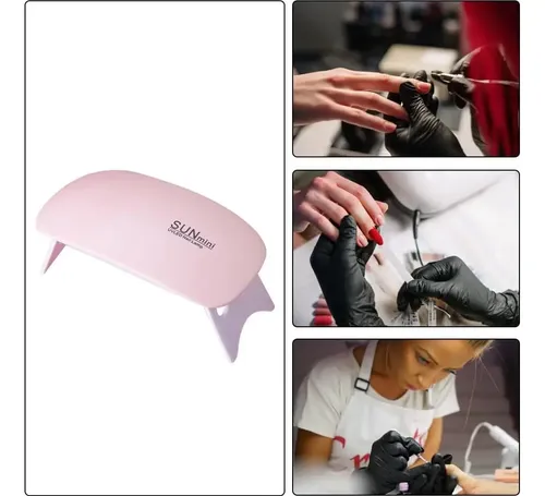 Lámpara Led Uv Para Uñas Gel Zbjbinch 6w Portátil