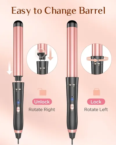Plancha De Pelo Kinked 5 En 1 Rosa Dorado 110v/240v