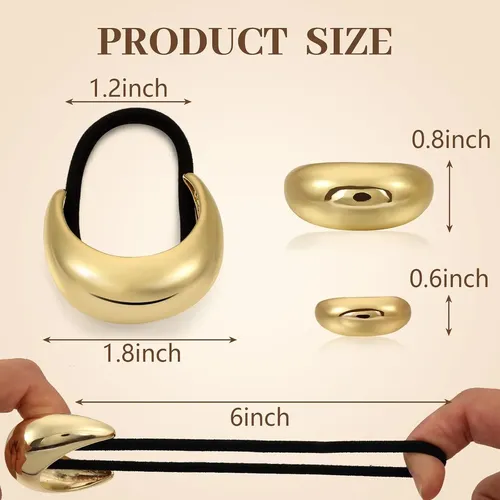 3 Cintas Para El Pelo De Metal Dorado Para Brazaletes Y Acce