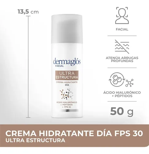 Dermaglós Facial Ultra Estructura Crema Hidratante Fps30 Día