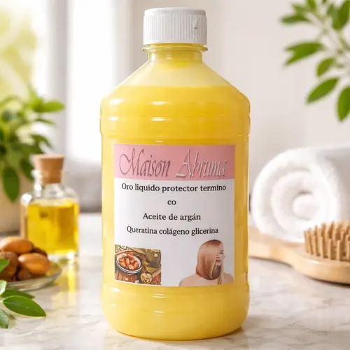 Protector Térmico Oro Líquido Argán Keratina 1 Litro