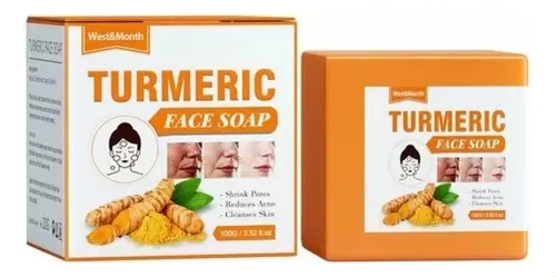 Jabón Con Jengibre Y Cúrcuma Para Eliminar Acné, 100g, 3 Pzs