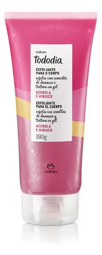 Exfoliante Corporal Tododia Acerola E Hibisco 190g Natura Js