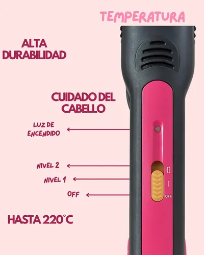 Plancha De Pelo Ajustable Cerámica Profesional Compacta
