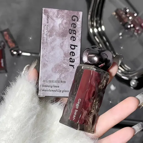 Labial Liquido Mirror Iceberg Lava Lip Gloss Gege Bear Color 04