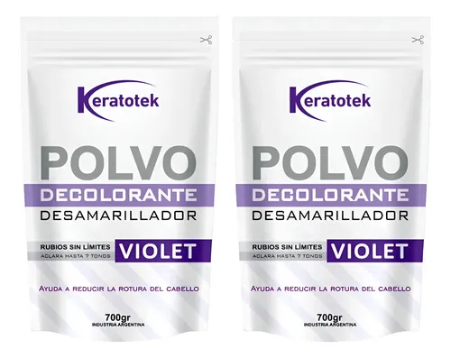 Polvo Decolorante Keratotek 700gr X2uni Bellissima