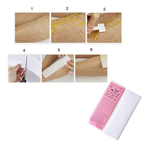 100 Tiras De Cera De Papel Blingkingdom Para Brazos Y Pierna