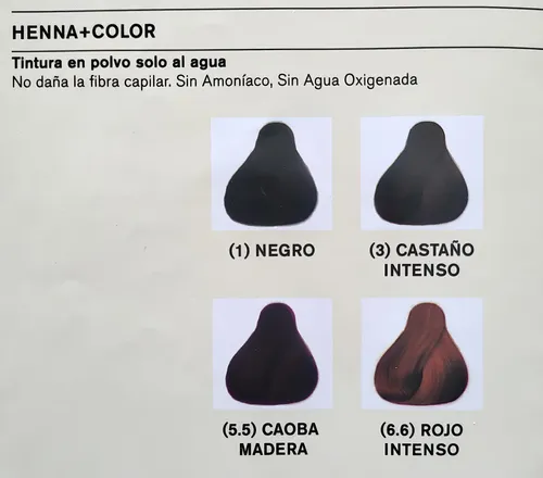 Henna + Color Tm Professional Tintura Capilar En Polvo X90gr Tono 3 Castaño Intenso