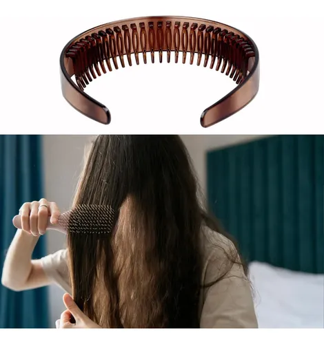 Diadema Dentada Extendida Travel Brown Para Mujer