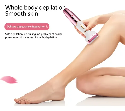 Depiladora Eléctrica 4 En 1 Facial Y Corporal