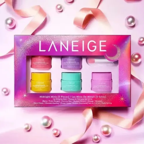 Laneige Lip Mask Midnight Minis 5 Sabores Hidratante Setx5