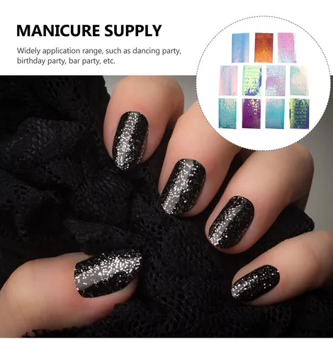 Calcomanía Decorativa De Manicura, 11 Unidades, Para Uso En