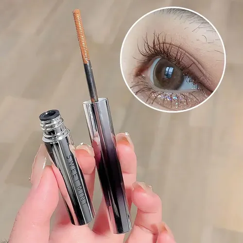 Rímel Metalico Impermeable,prueba Agua Y Sudor,negro/marrón