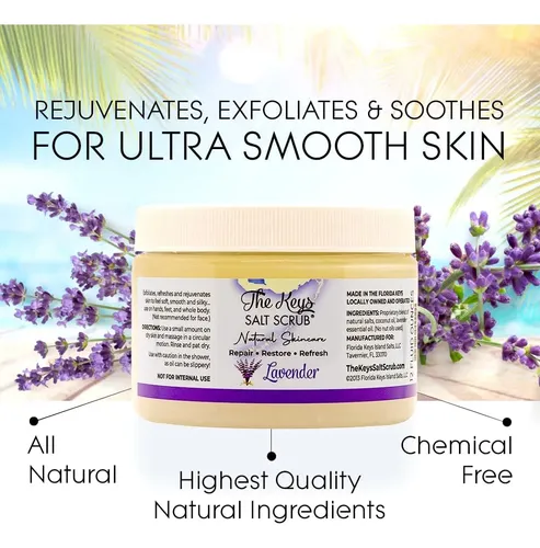 Exfoliante Corporal The Keys Sal Marina Lavanda 100 Ml Pack