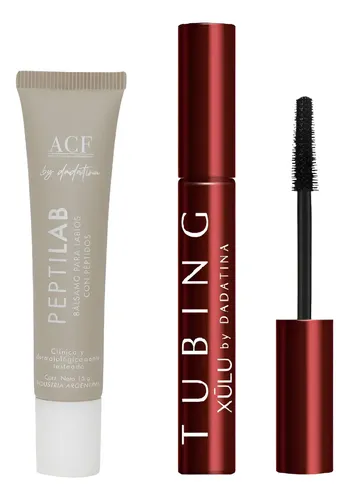 Mascara De Pestañas Tubing + Bálsamo Labial Xúlu By Dadatina Negro