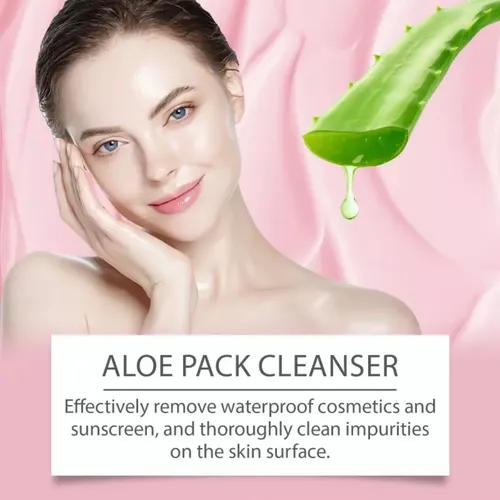 Crema Limpiadora Calmante De Aloe Vera .