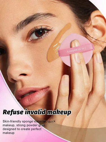 Set De 50 Esponjas De Maquillaje Rosas Drop E (gm) Hb