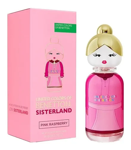 Fragancia Benetton Sisterland Pink Raspberry Eau De Toilette 80 mL Para Mujer