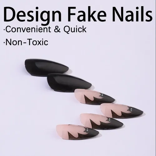 Dos Cajas De Uñas Postizas Halloween Dark Bat