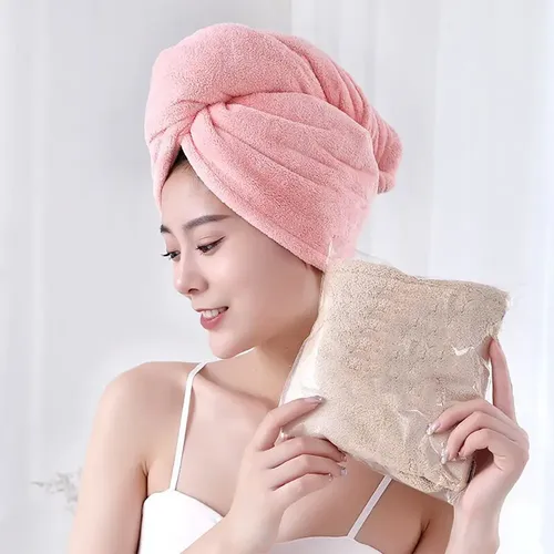 Gorro Toalla Turbante Microfibra Seca Pelo Rápido Animales