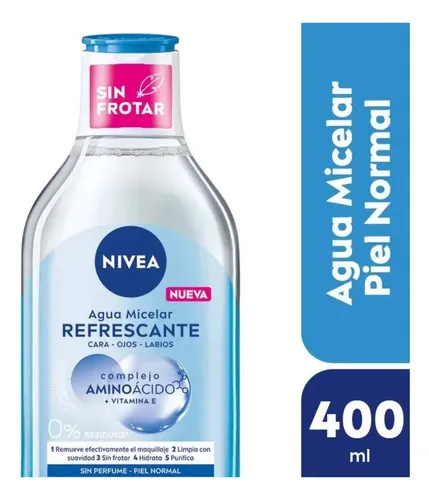 Nivea Agua Micelar Refrescante Cara-ojos-labios 400ml