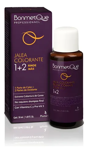Jalea Colorante Tintura Bonmetique Tono Gris Plata