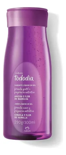 Jabon Liquido coporal nutritivo en gel Natura Tododia Ciruela y flor de vainilla 300 Ml