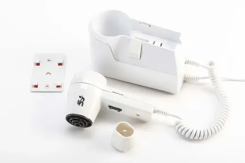 Secador De Pelo Para Amurar En La Pared 107-kit 3 Unidades- Blanco
