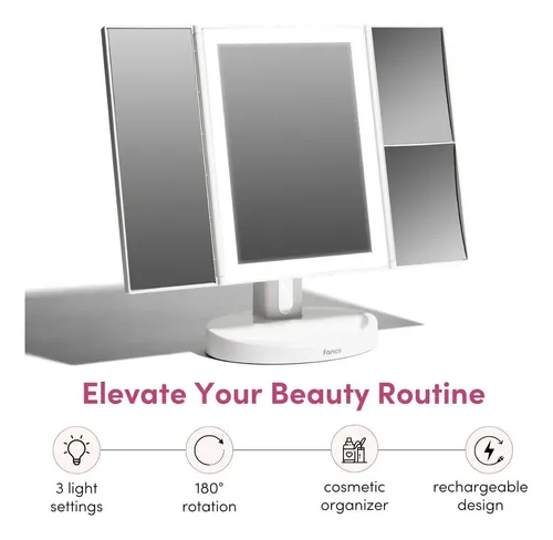Espejo De Maquillaje Fancii Con Luz Led Recargable, 5 X 10 V