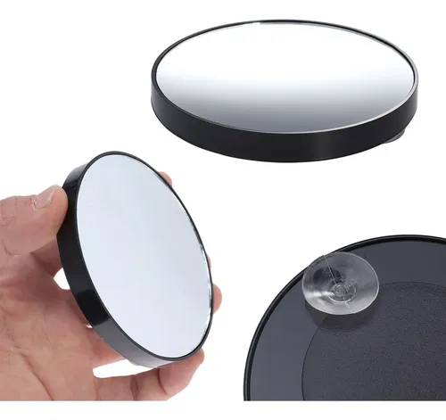 Espejo De Maquillaje De Forma Redonda Con Aumento 2 Piezas