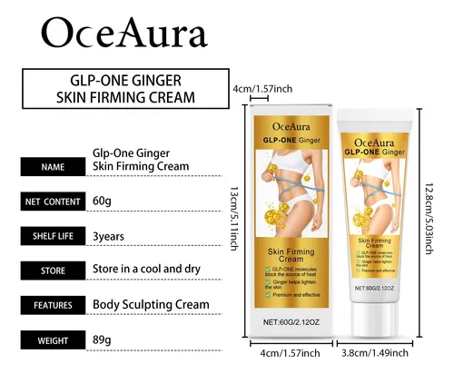 Crema Reafirmante De Jengibre Oceaura Para El Cuidado Diario