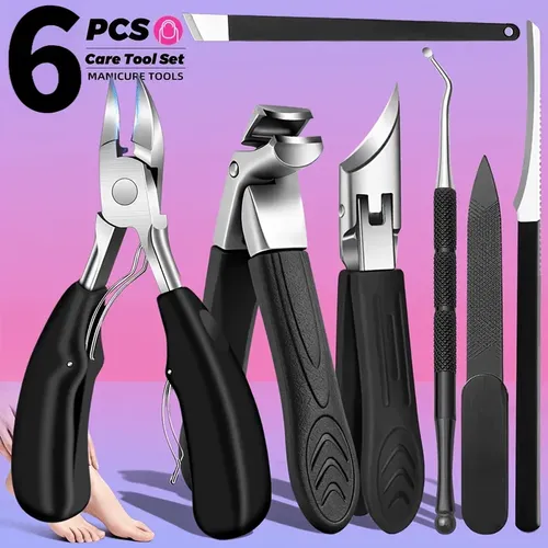 Ry. J23 Kit De Cuidado De Uñas De 6 Piezas Inoxidable De /cj