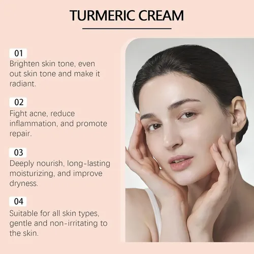 Crema Facial Hidratante Iluminadora Con Cúrcuma