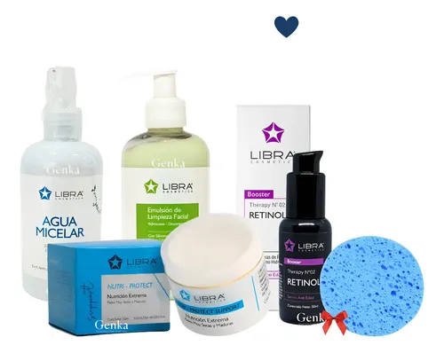 Kit Combo Rutina Piel Normal Retinol Manzanilla Malva Libra