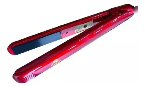 Plancha De Pelo Alisador De Cabello Profesional Om Fina Color Rojo