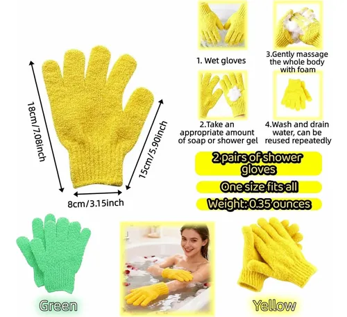 Guantes Exfoliantes Spaglow 4-pack