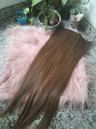 Cortinas De Pelo: Cabello Sintetico Premium Extensiones Marron 8a Lacio