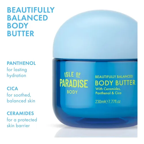 Manteca Corporal Isle Of Paradise 230 Ml Con Ceramidas, Pack