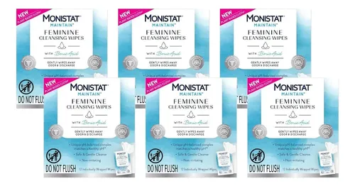 Toallitas Higiene Femenina Monistat Maintain 6 Conteos