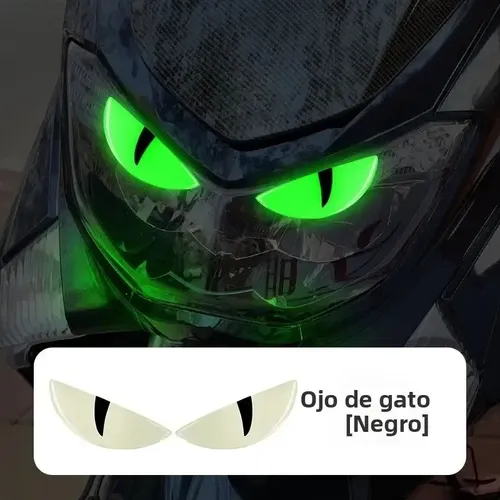 Pegatinas 3d Ojo De Gato Brillan En La Oscuridad