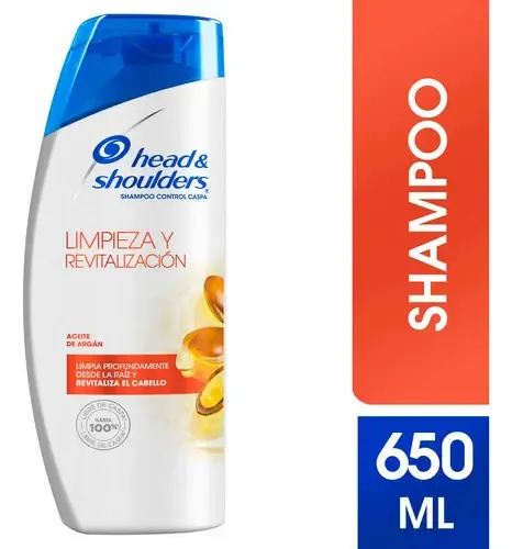 Shampoo Head & Shoulders Limpieza y Revitalización 650 ml