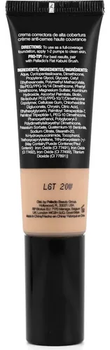 Crema Cc Palladio 25.7 Ml Claro 20w, Cobertura Total Y