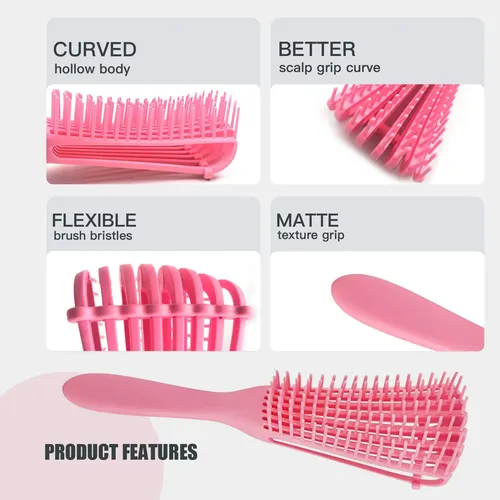 Set De Cepillos Para Desenredar El Cabello, Cepillo Desenred