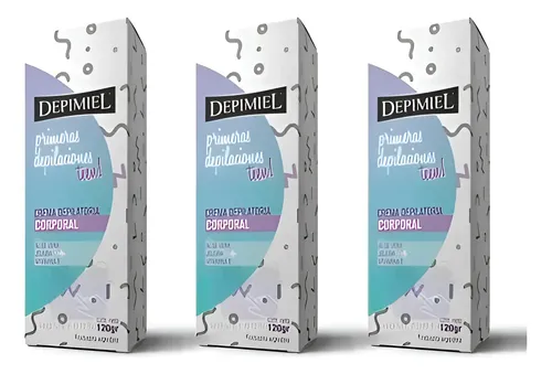 Crema Depilatoria Depimiel Primeras Dep X 120 g X 3 Unidades