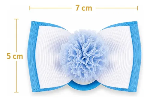 Colitas Moño Pelo Niña X6 Infantil Flores Pompones Colores
